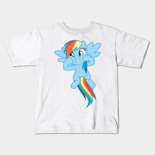 Rainbow Dash squishy cheeks Kids T-Shirt